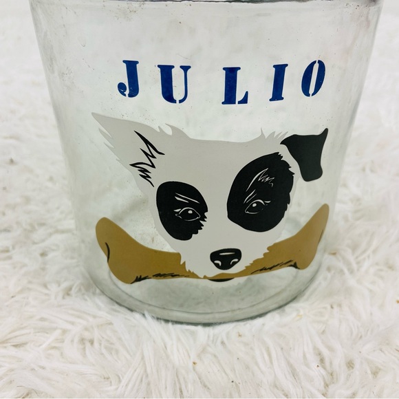 UNBRANDED glass dog Julio treats jar for dogs - Picture 4 of 12